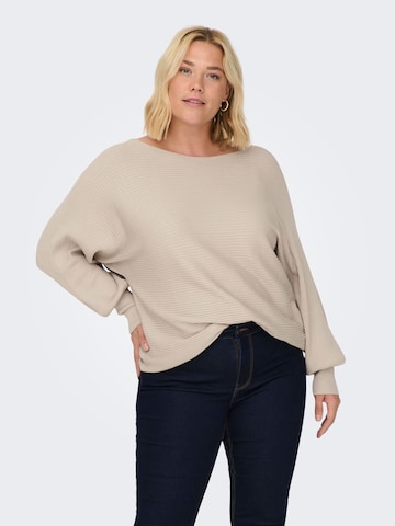 ONLY Carmakoma - Pullover 'New Adaline' em bege: frente