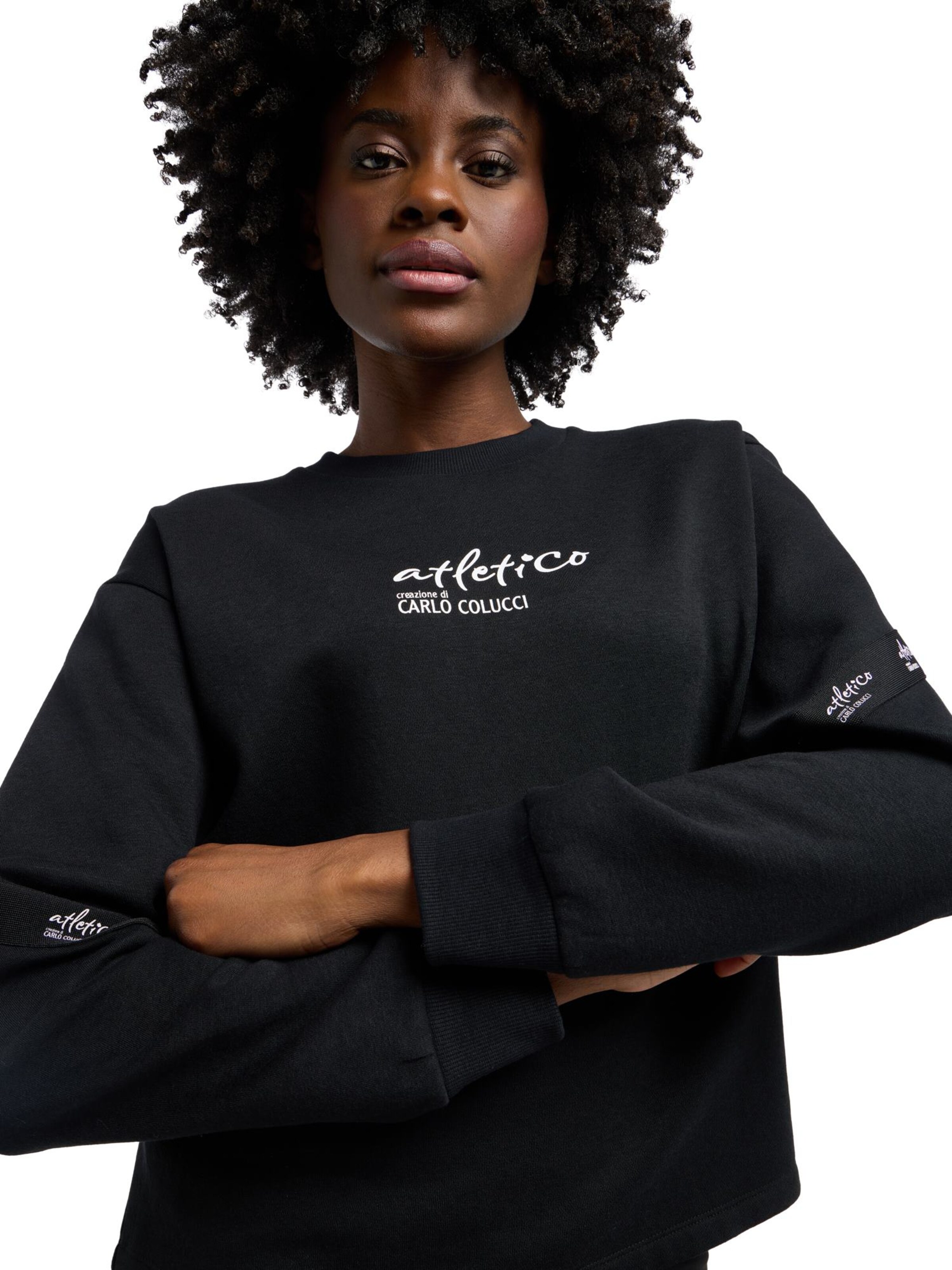 Carlo Colucci Pullover 'Dros' in Schwarz