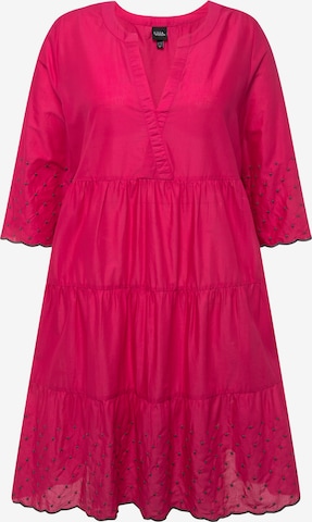 Robe Ulla Popken en rose : devant