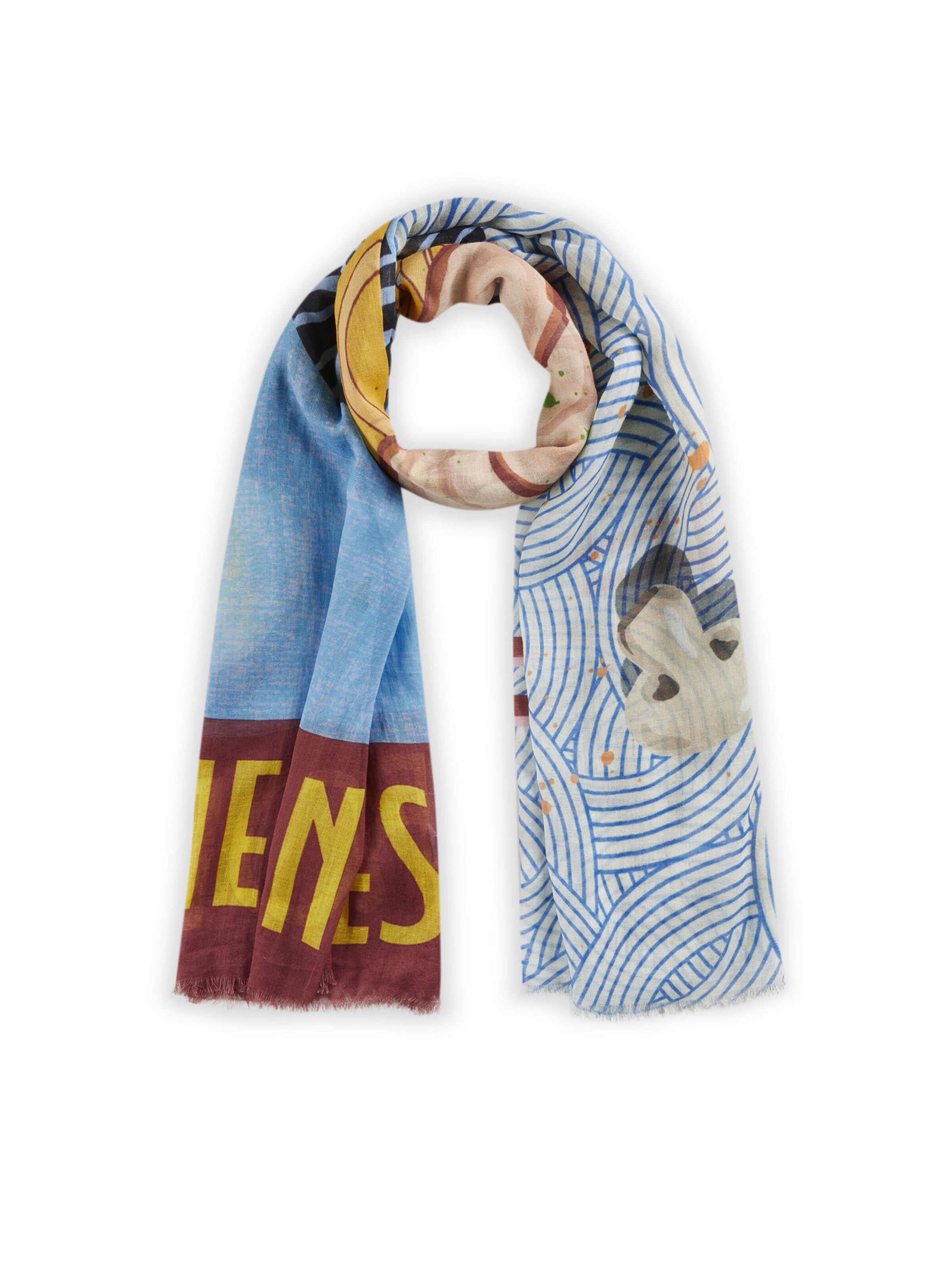 CODELLO Sjaal in Blauw: voorkant