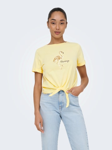 ONLY - Camiseta 'ONLDORA' en amarillo: frente