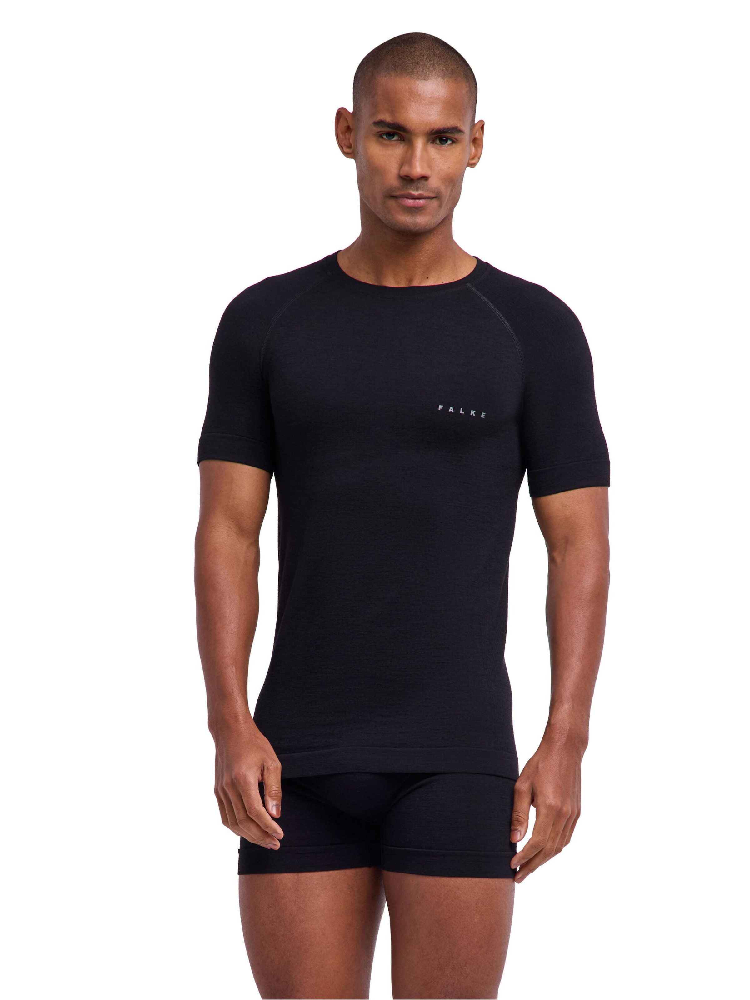 FALKE Base Layer‌ in Schwarz: Vorderseite