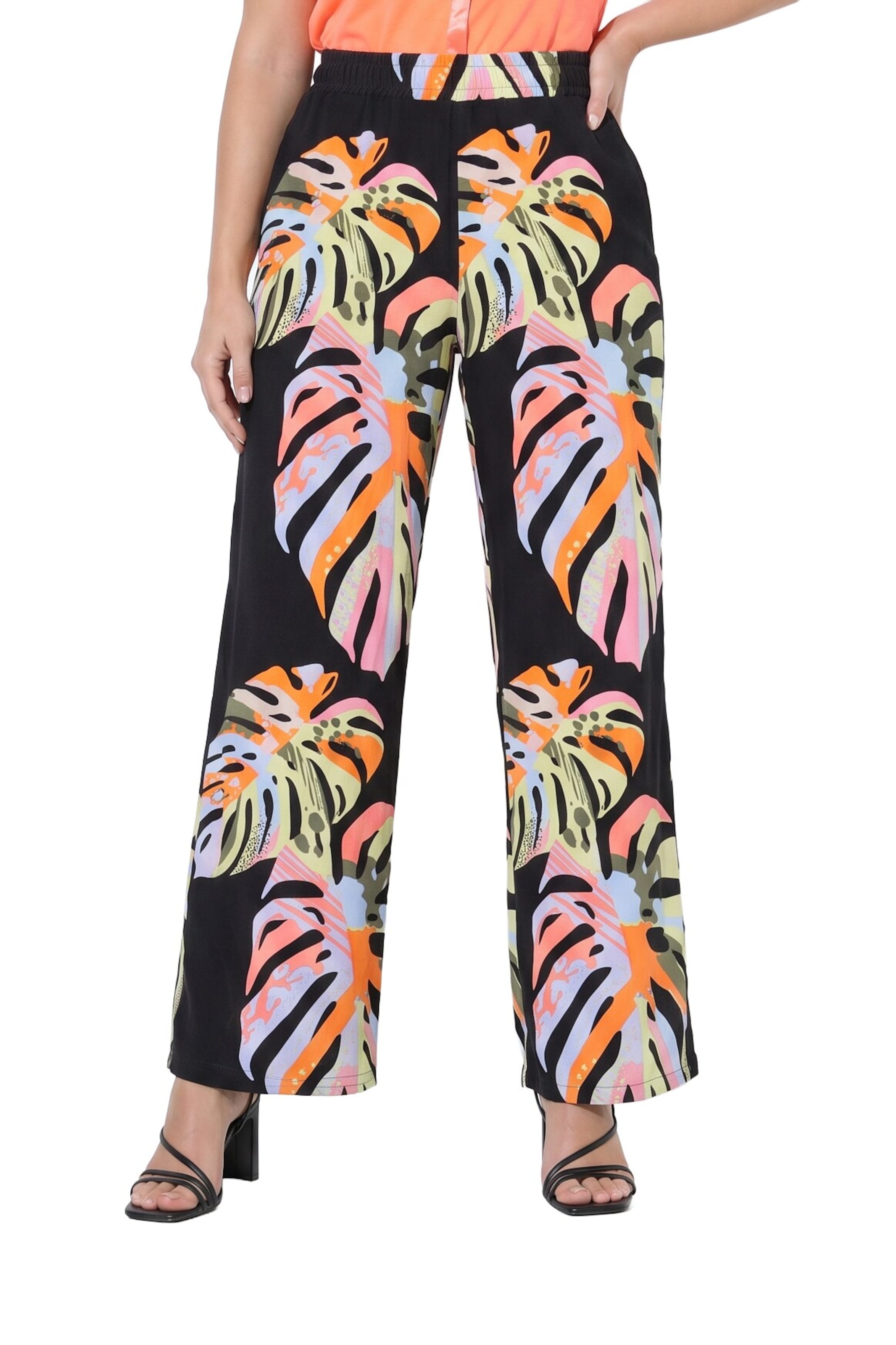 Angel of Style Wide leg Broek in Zwart: voorkant