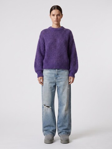 americandreams Oversized Sweater 'Leonnie' in Purple