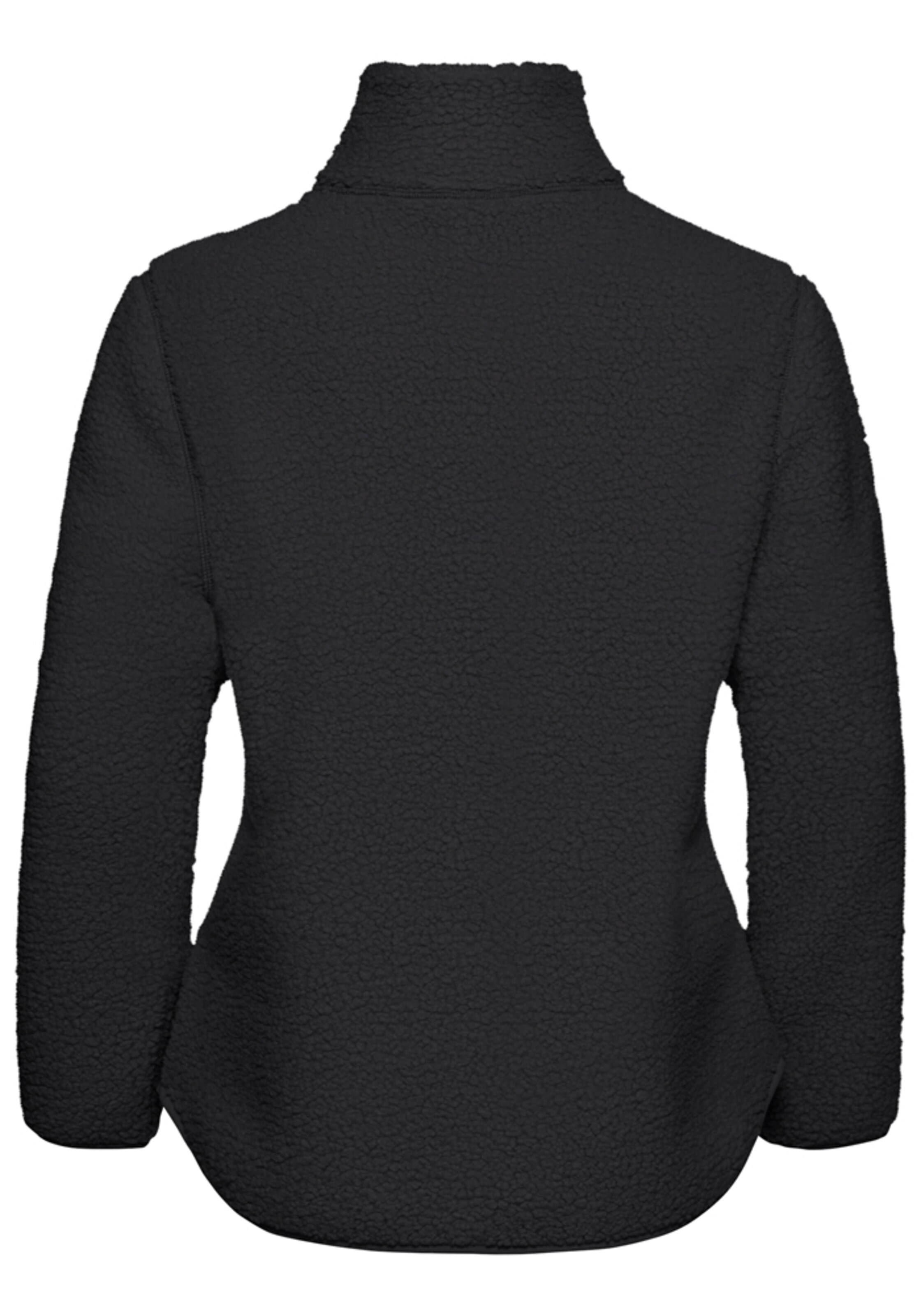 JACK WOLFSKIN Athletic Fleece Jacket in Black