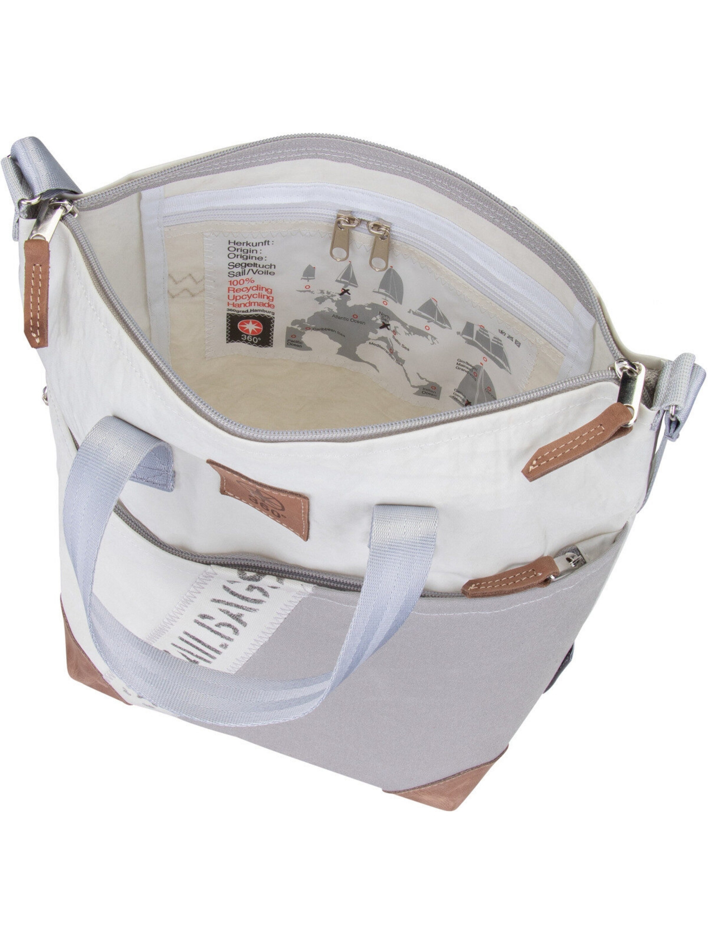 360 Grad Document Bag ' Deern Mini ' in White