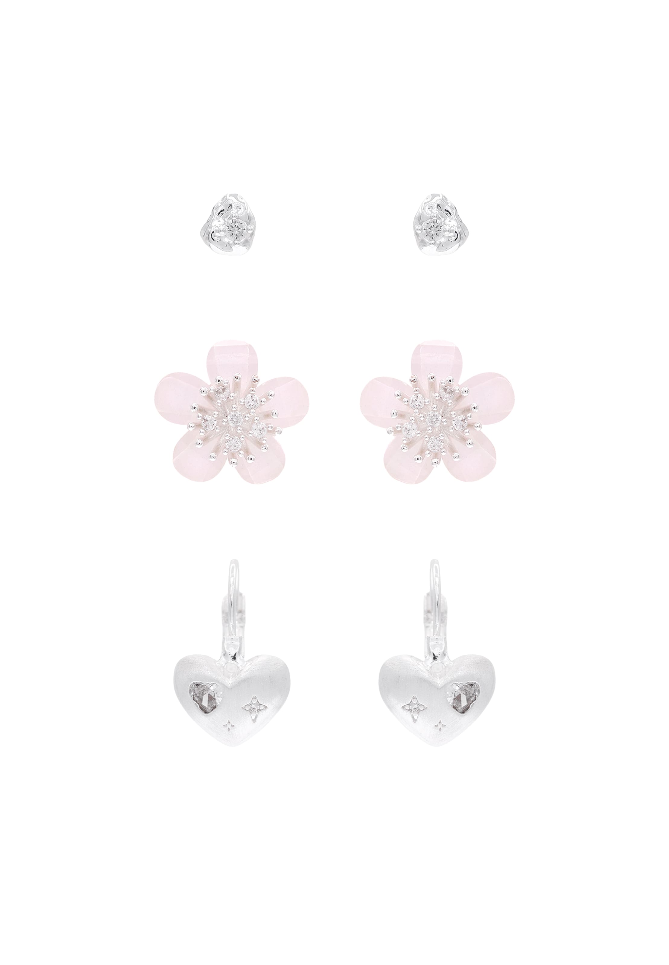 myMo at night - Conjunto de joyería en plata: frente