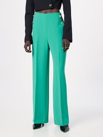 Wide leg Pantaloni con piega frontale 'LAYLA' di Ted Baker in verde: frontale