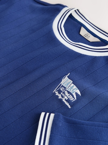 Next Shirt 'Ringer' in Blue