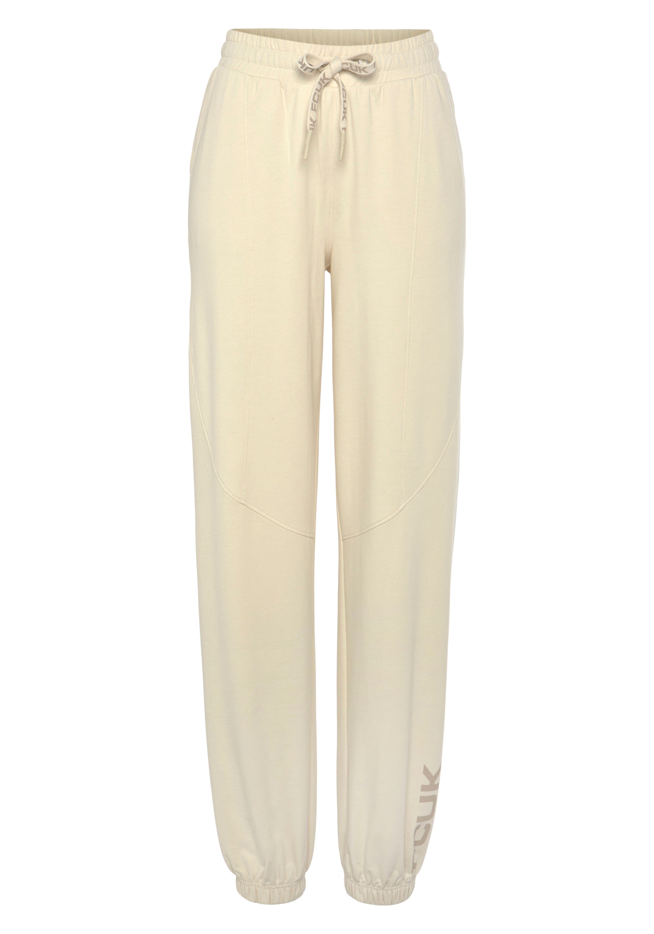 FCUK Tapered Pants in Beige: front