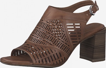 TAMARIS Sandals in Brown: front