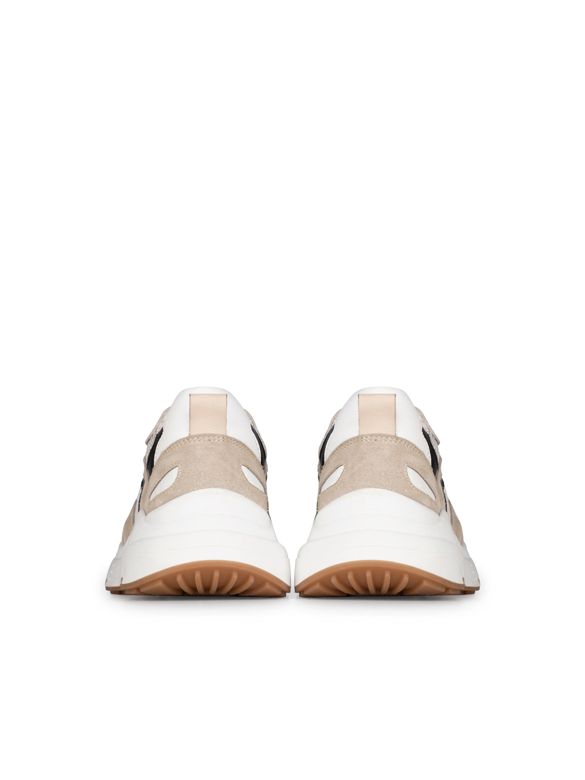 PS Poelman Sneakers laag in Beige
