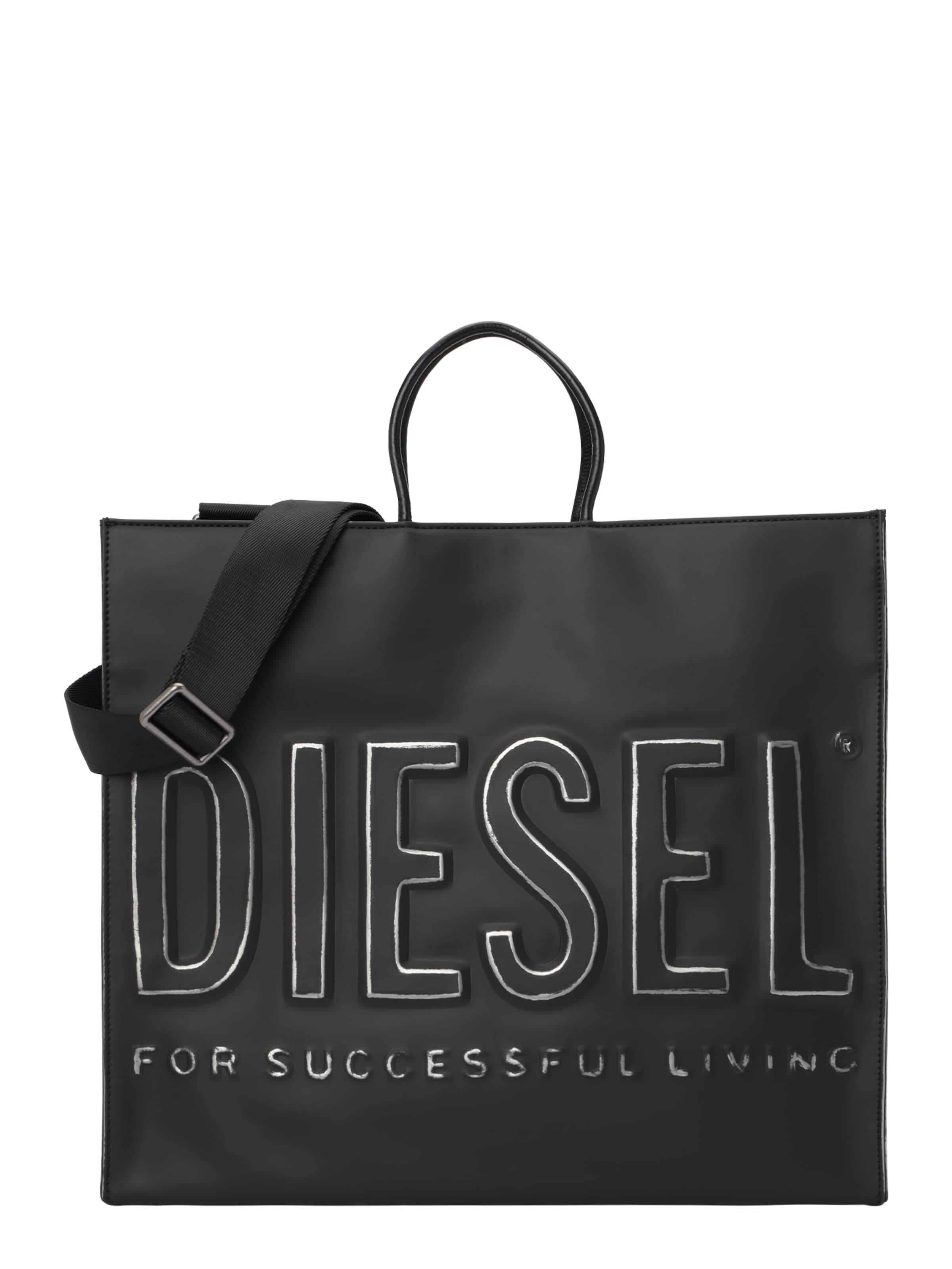 DIESEL Чанта тип "Shopper" в черно: отпред