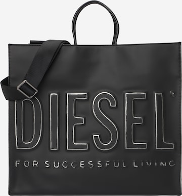 DIESELShopper torba - crna boja: prednji dio
