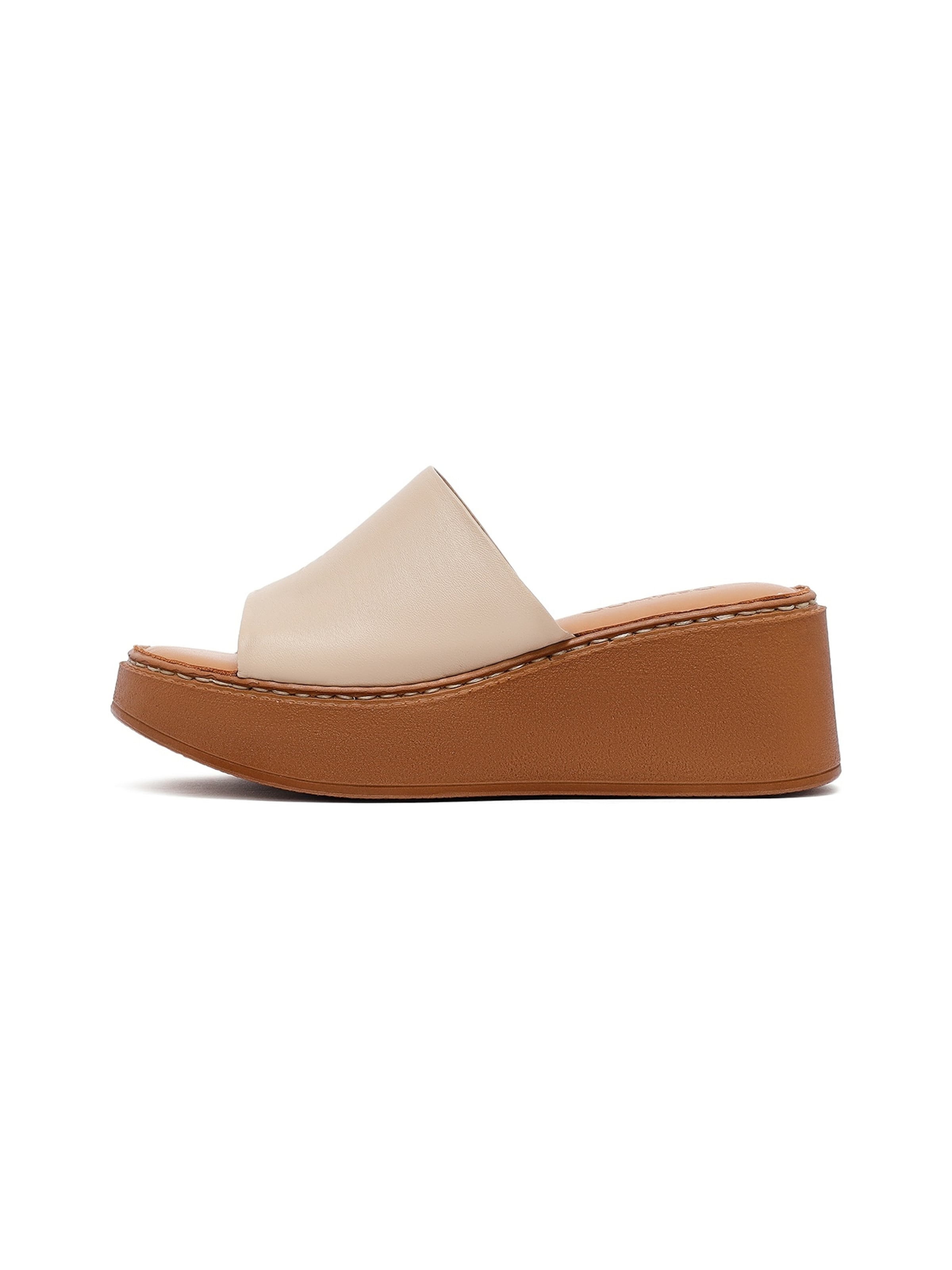 Derimod Pantolette in Beige: Vorderseite