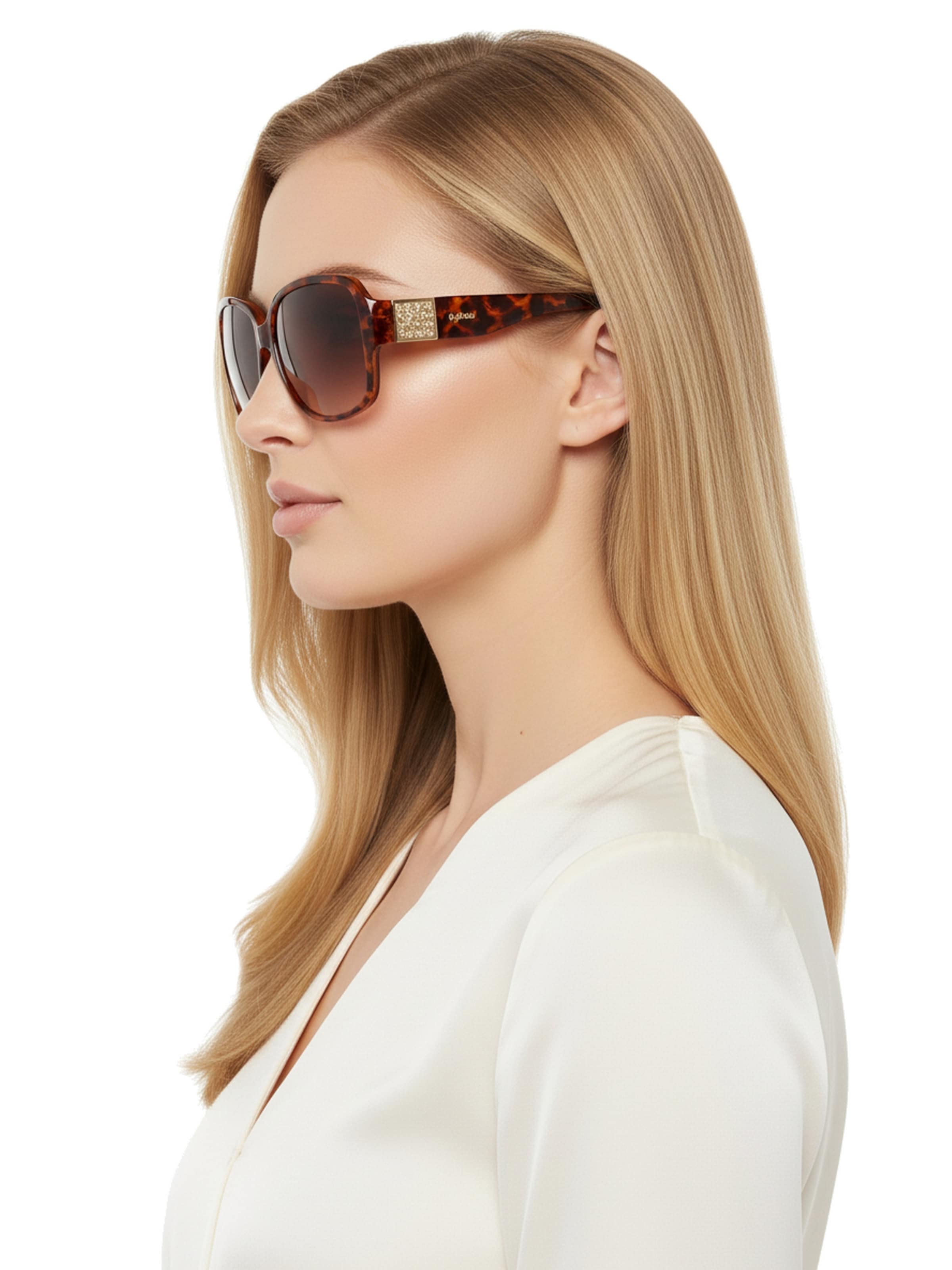 GUESS Zonnebril 'Sonnenbrille' in Bruin