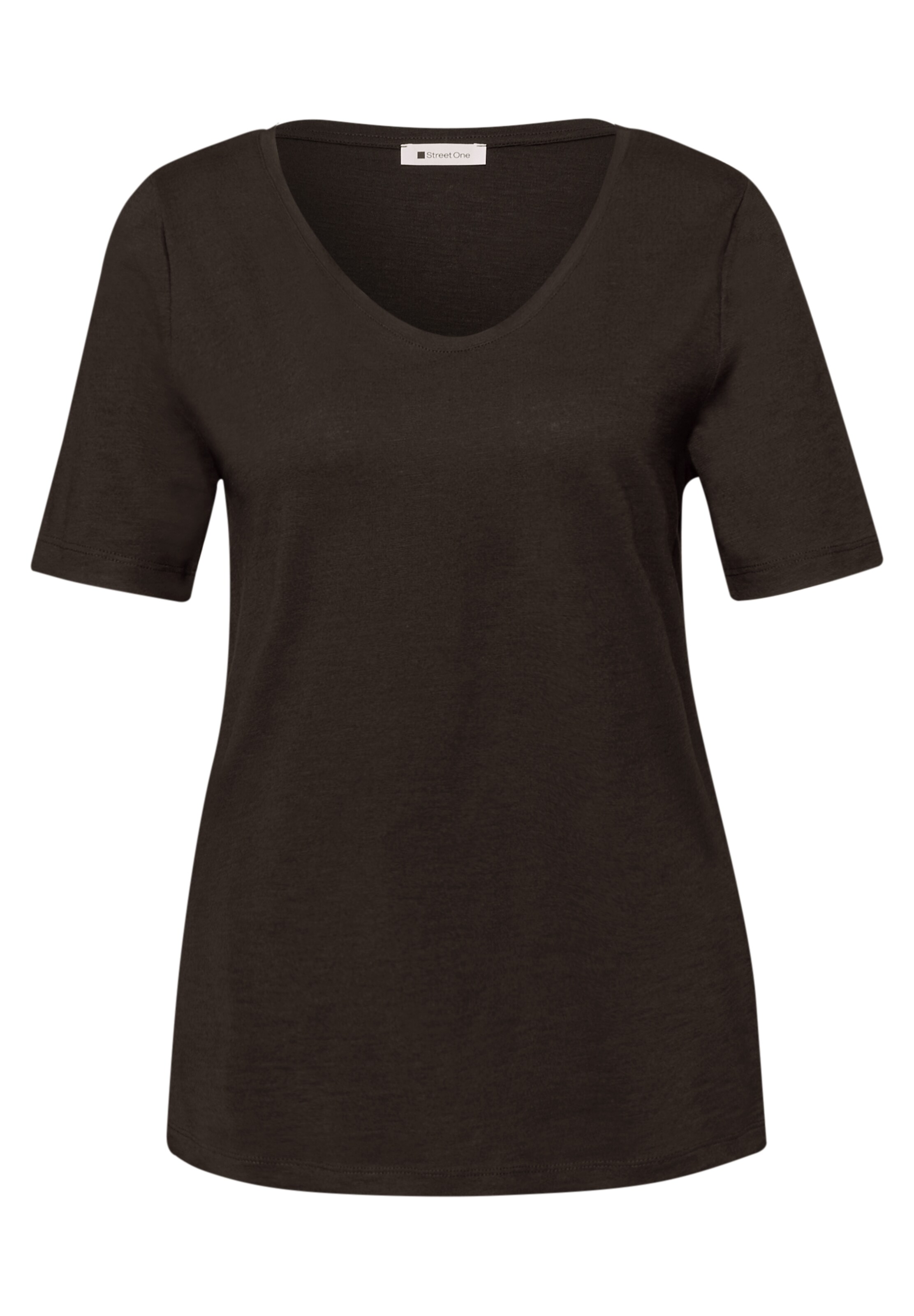 STREET ONE Shirt in Brown: front