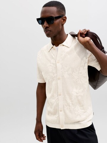 JACK & JONES Comfort Fit Hemd in Beige