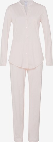 Hanro Pajama ' Cotton Deluxe ' in Pink: front