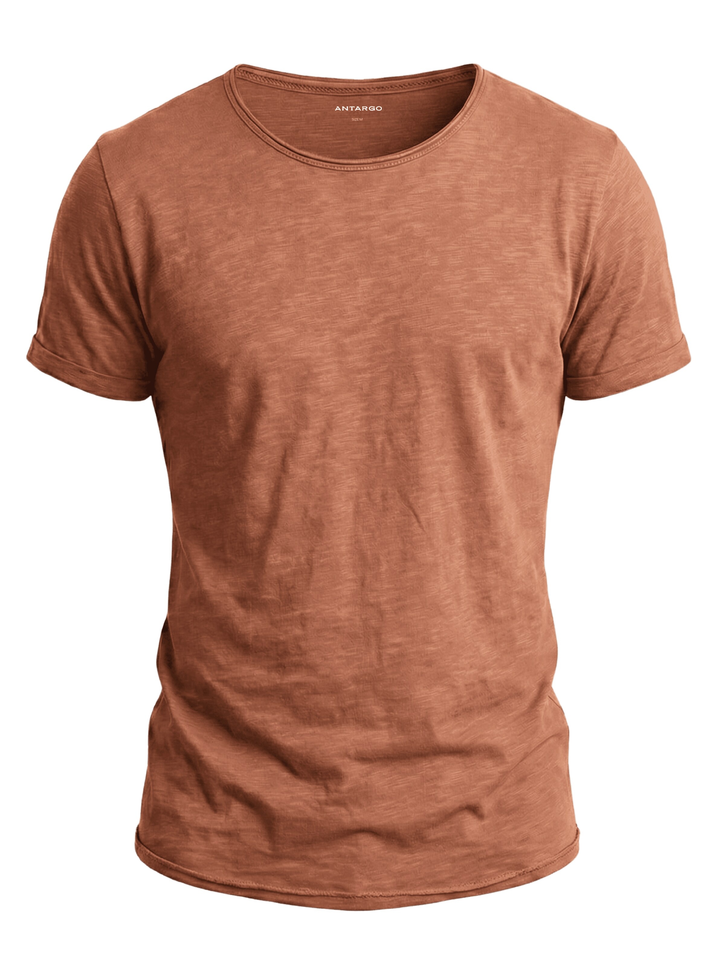 Antargo Shirt 'Basic Open Edge' in Red: front