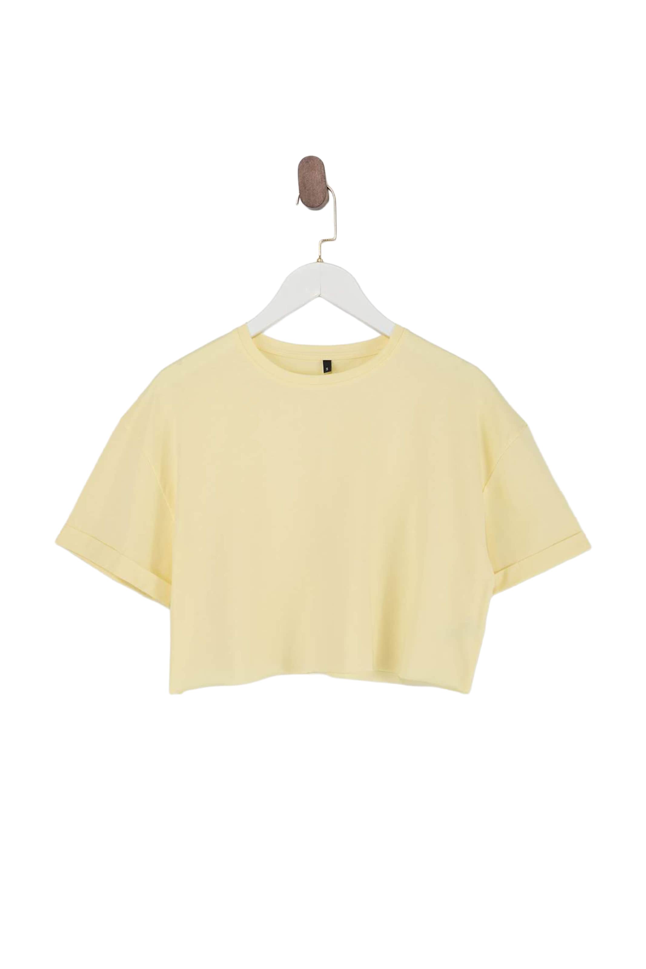 Tricou de la Trendyol pe galben: față
