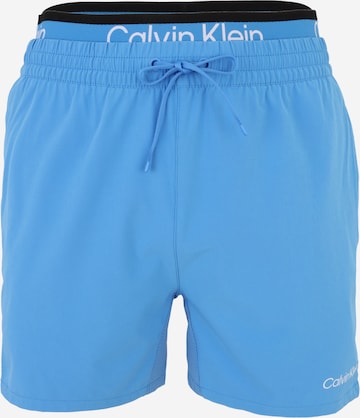 Shorts de bain Calvin Klein Swimwear en bleu : devant