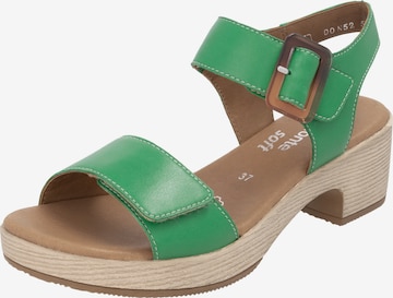 REMONTE Sandals in Green: front