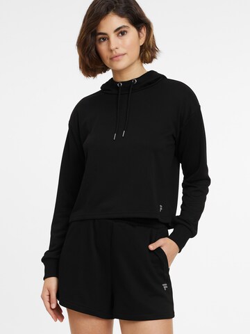 FILA Sportief sweatshirt 'RHEINE' in Zwart: voorkant
