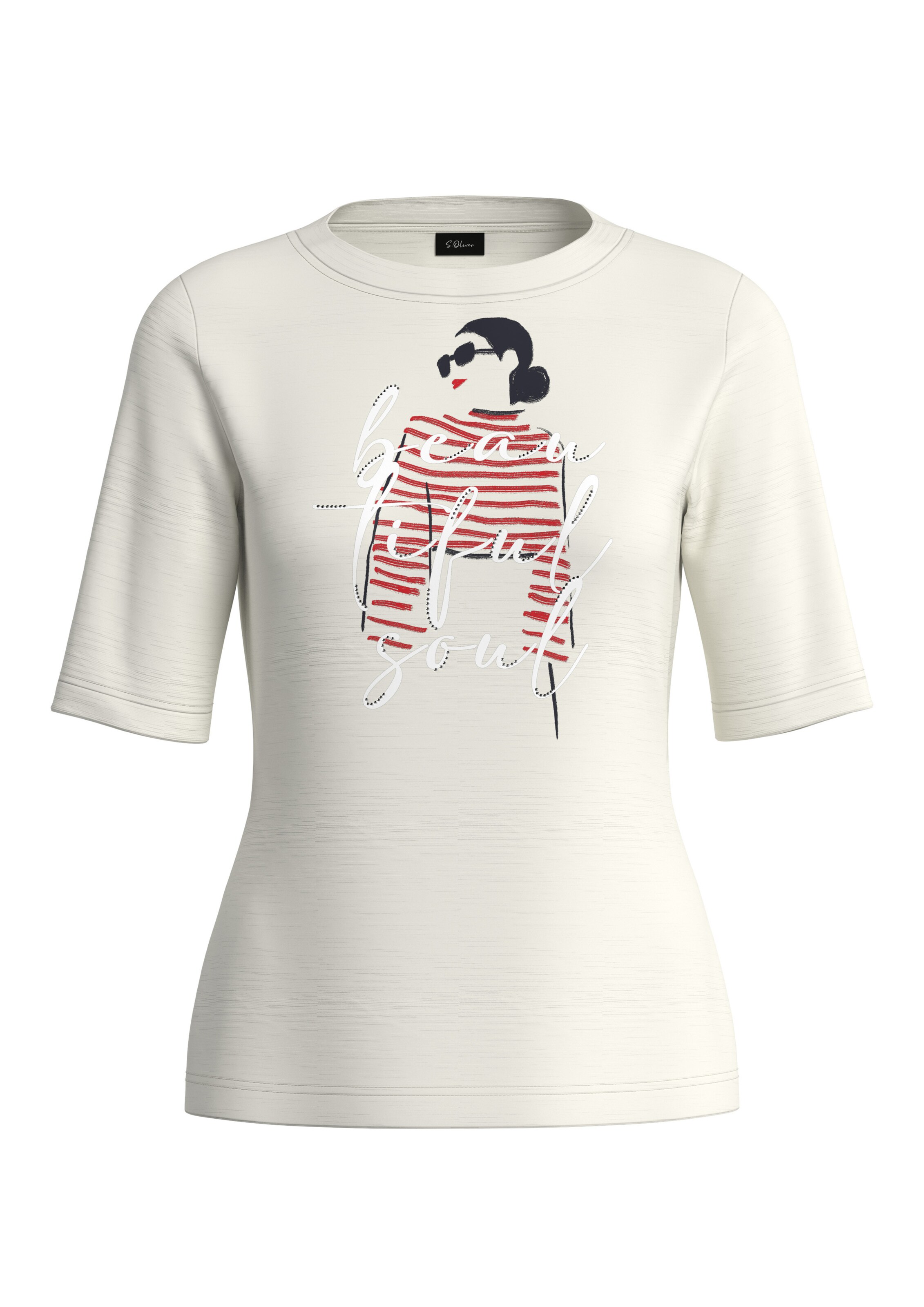 s.Oliver Shirt in White: front