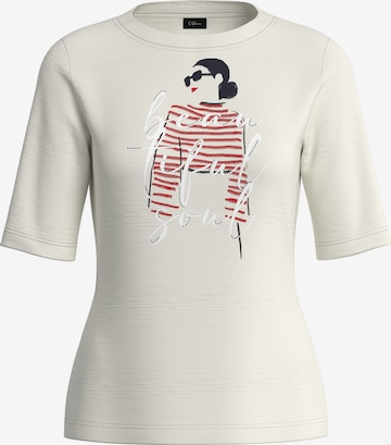 T-shirt s.Oliver Red Label Plus en blanc : devant