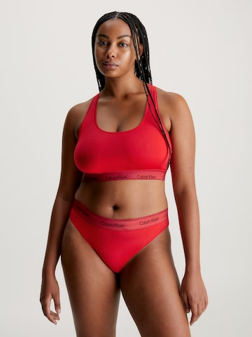 Calvin Klein Underwear Средняя степень поддержки Бюстгальтер в Красный: спереди