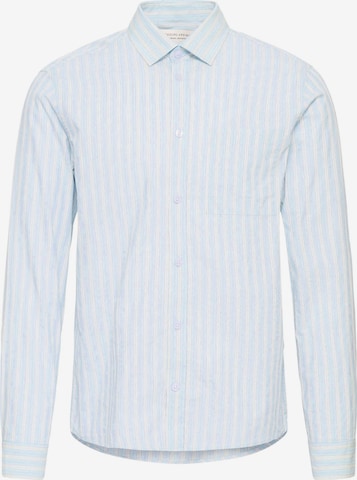 Casual Friday Regular Fit Langarmhemd ' CFOrlyn Striped ' in Blau: Vorderseite