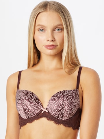 LingaDore T-shirt Bra in Brown: front