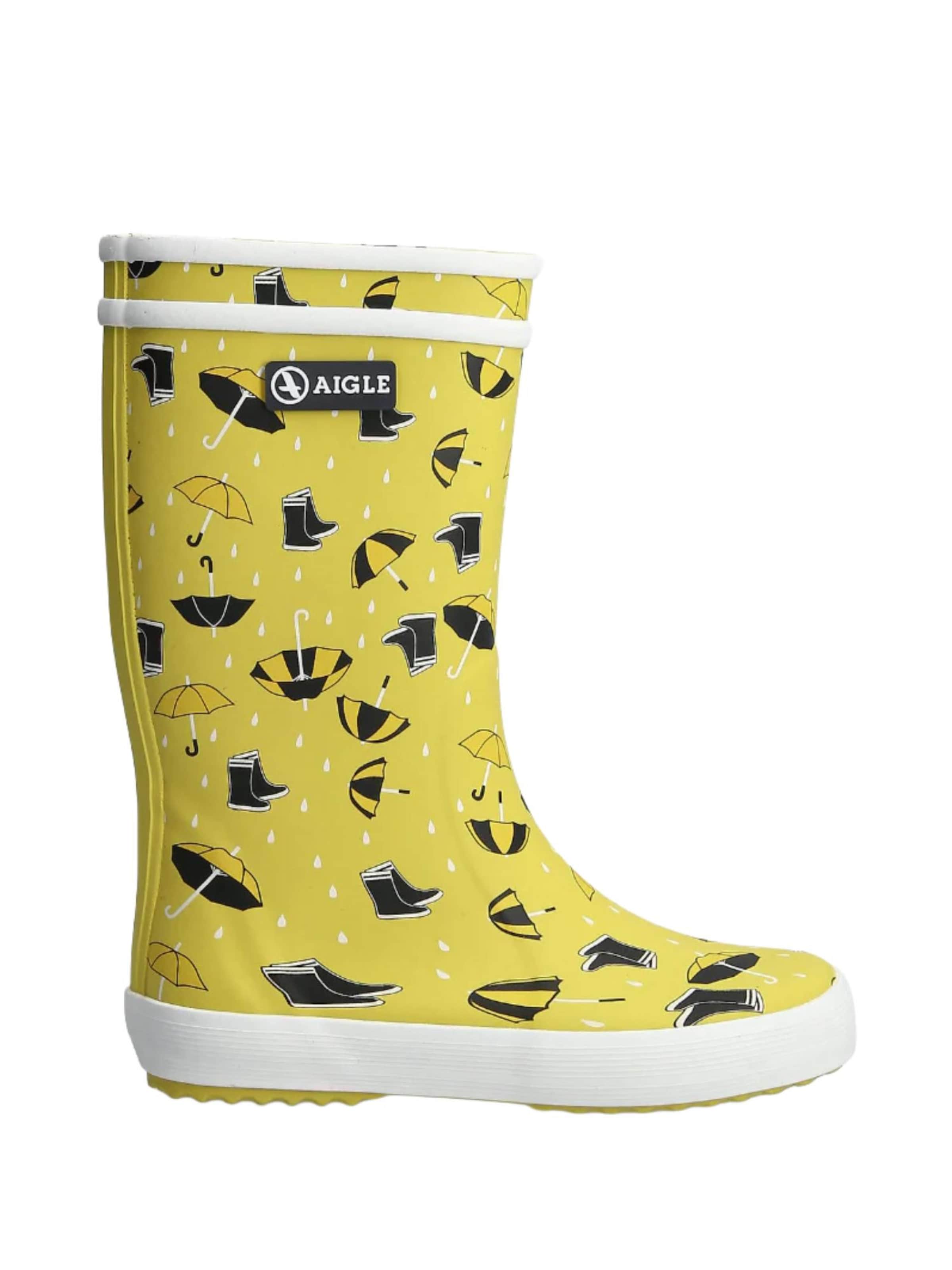 Stivale di gomma 'LOLLY POP THEME' di AIGLE in giallo