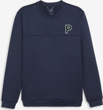 PUMA Athletic Sweatshirt in Blue: front