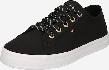 Sneaker bassa di TOMMY HILFIGER in nero: frontale