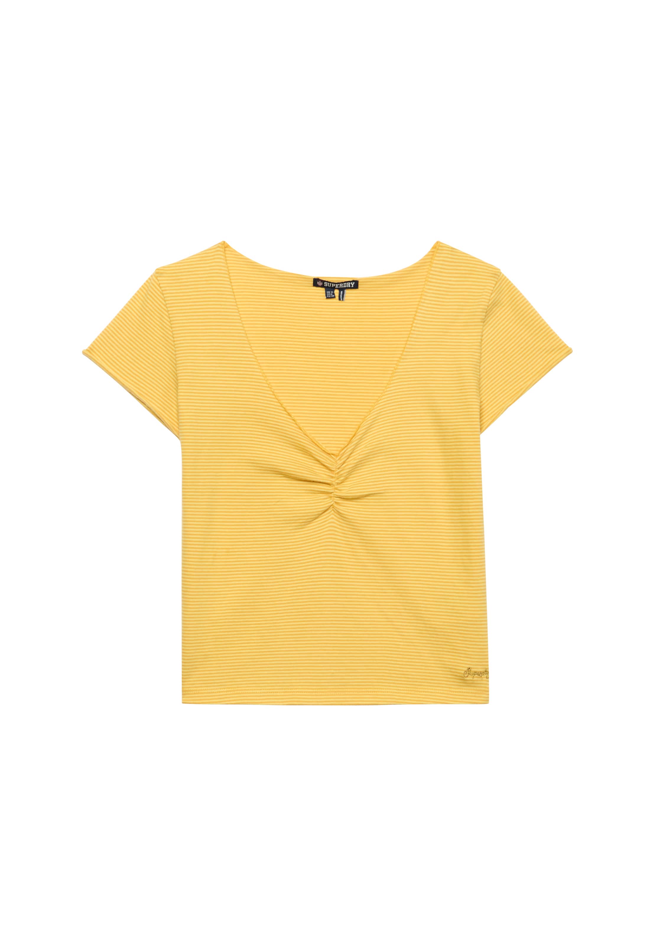 T-shirt 'Athletic Essentials' Superdry & Co en jaune : devant
