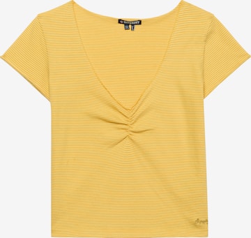 T-shirt 'Athletic Essentials' Superdry & Co en jaune : devant