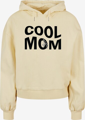 Merchcode Sweatshirt ' Ladies Mothers Day - Cool mom' in Geel: voorkant