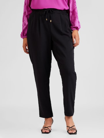 Vero Moda Curve Tapered Pants 'ELORA' in Black: front