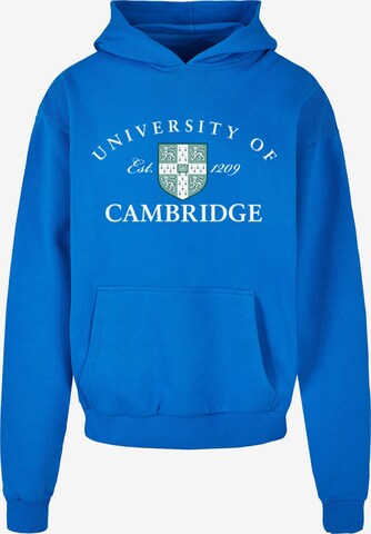 Felpa 'University Of Cambridge - Est 1209' di Merchcode in blu: frontale
