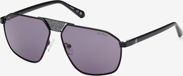 Lunettes de soleil GUESS en noir : devant