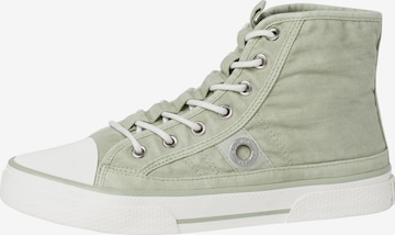 s.Oliver Sneakers hoog in Groen: voorkant