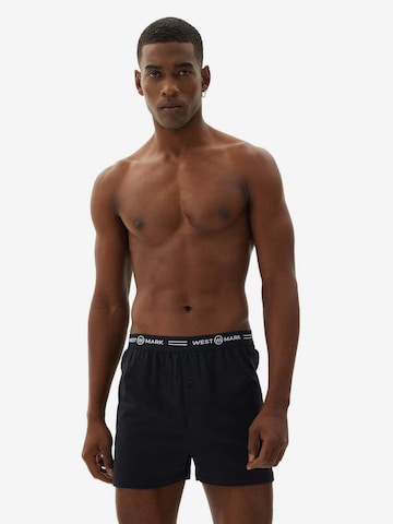 WESTMARK LONDON Boxer shorts 'Teddy' in Black: front
