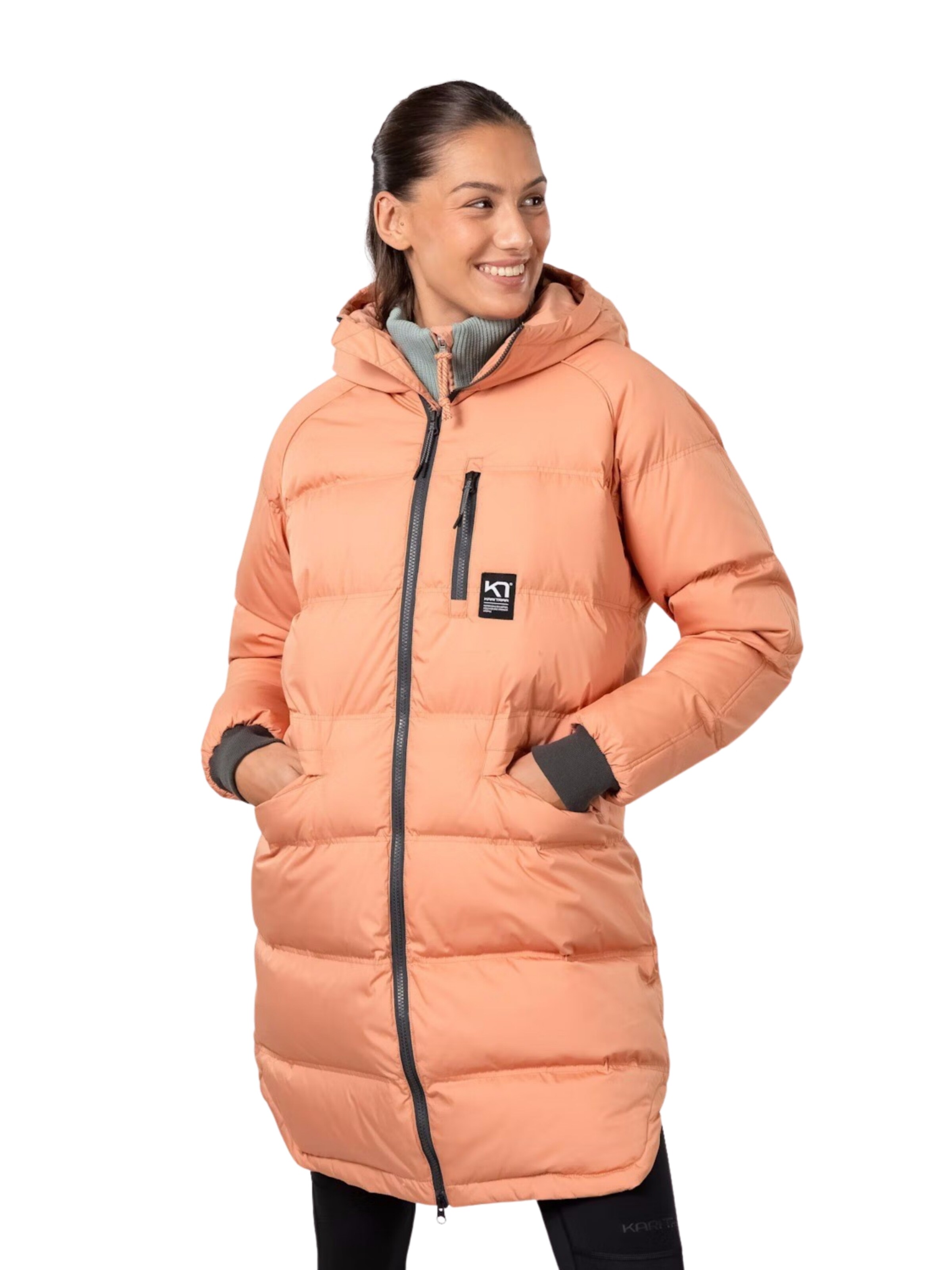 Kari Traa Winter Jacket 'RONGVE' in Brown: front