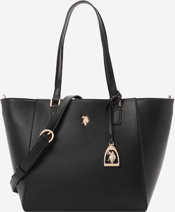 juoda U.S. POLO ASSN. Pirkinių krepšys 'Jones': priekis