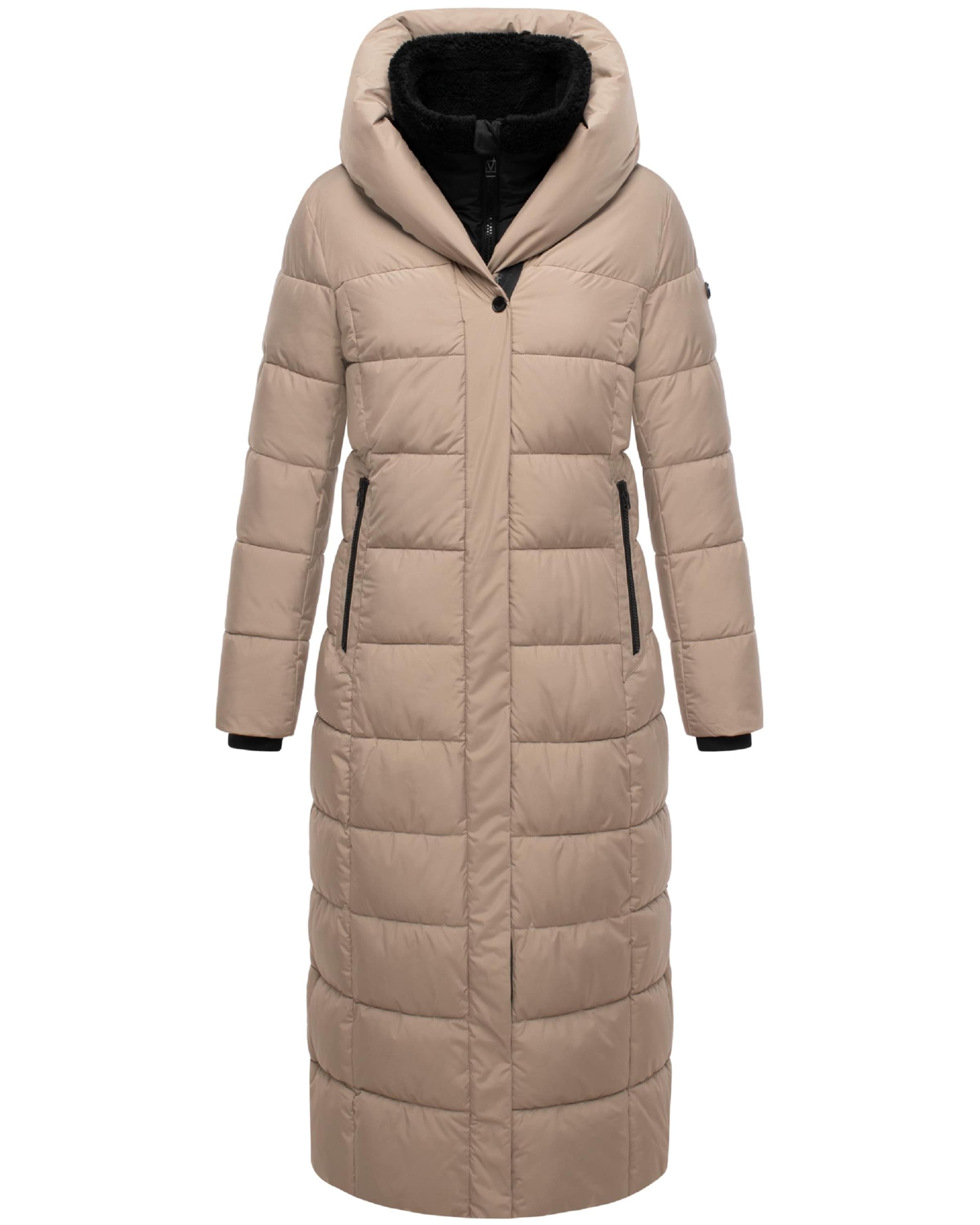 smėlio MARIKOO Žieminis paltas 'Pakoraa 16': priekis