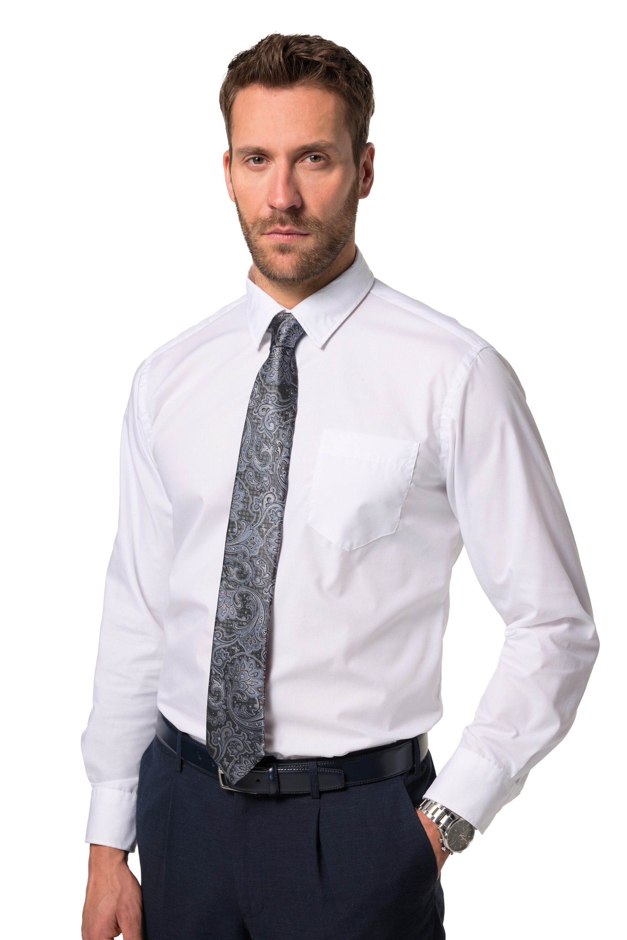 JP1880 Tie in Grey