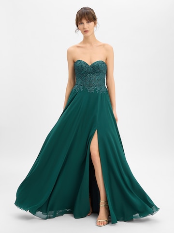 Robe de soirée Luxuar Fashion en vert : devant