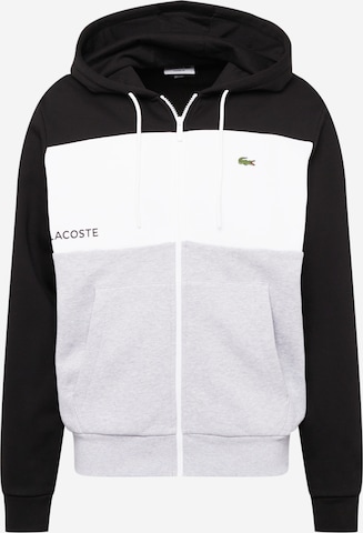 LACOSTE Sweatjacke in Schwarz: predná strana